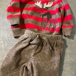 Fleece newborn outfit